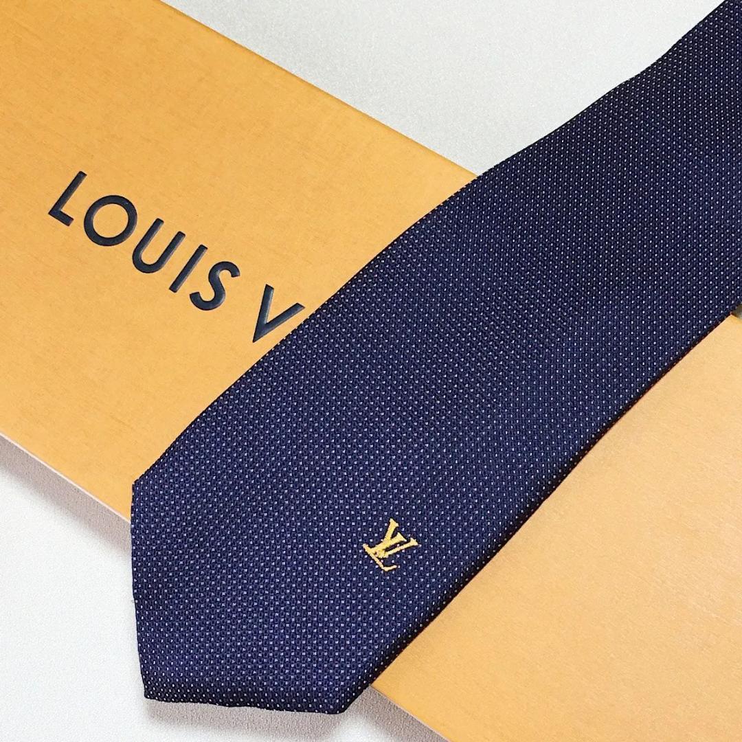 美品 ルイヴィトン Louis Vuitton ネクタイ シルク100%