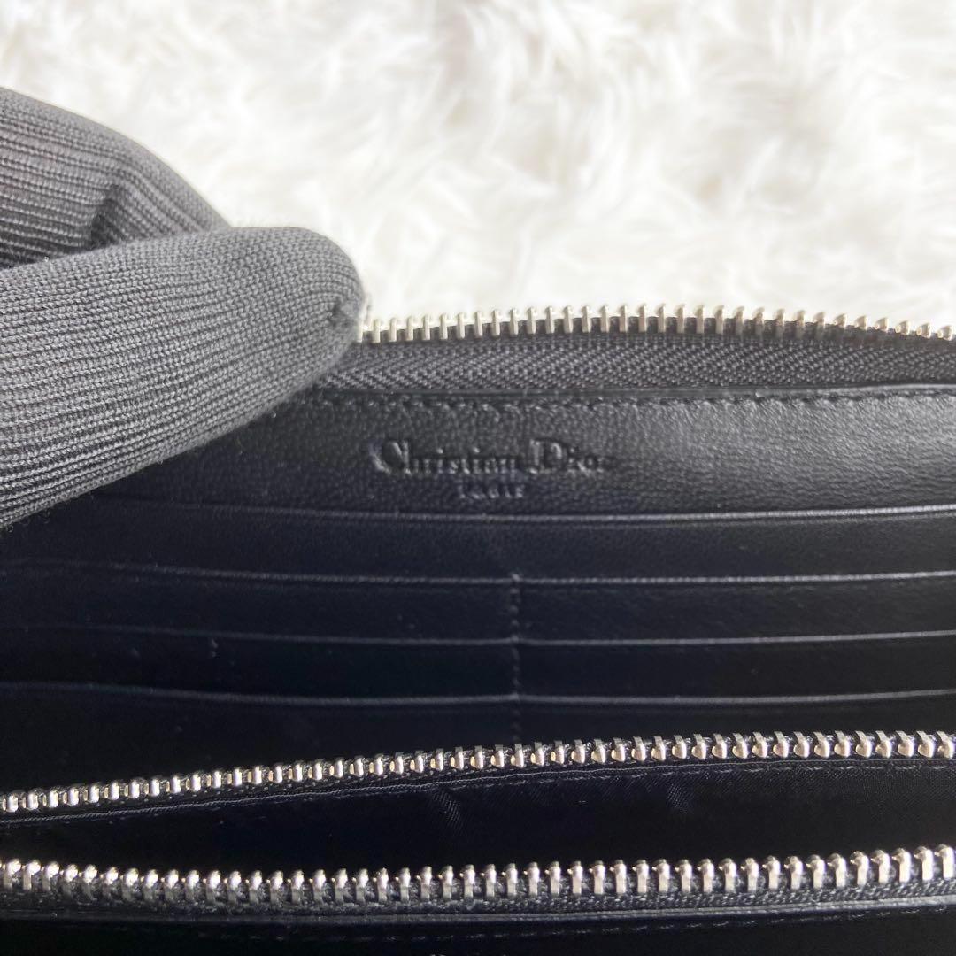 新品 クリスチャンディオール　長財布　トロッター　パテントレザー　ブラック