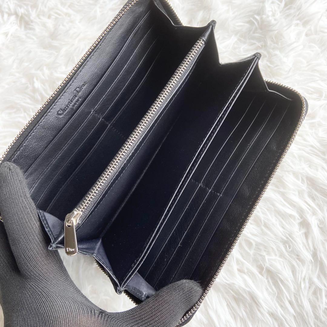 新品 クリスチャンディオール　長財布　トロッター　パテントレザー　ブラック