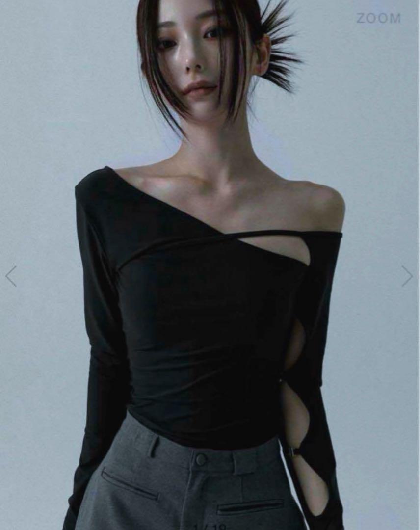 トップス melt the lady peephole layered tops