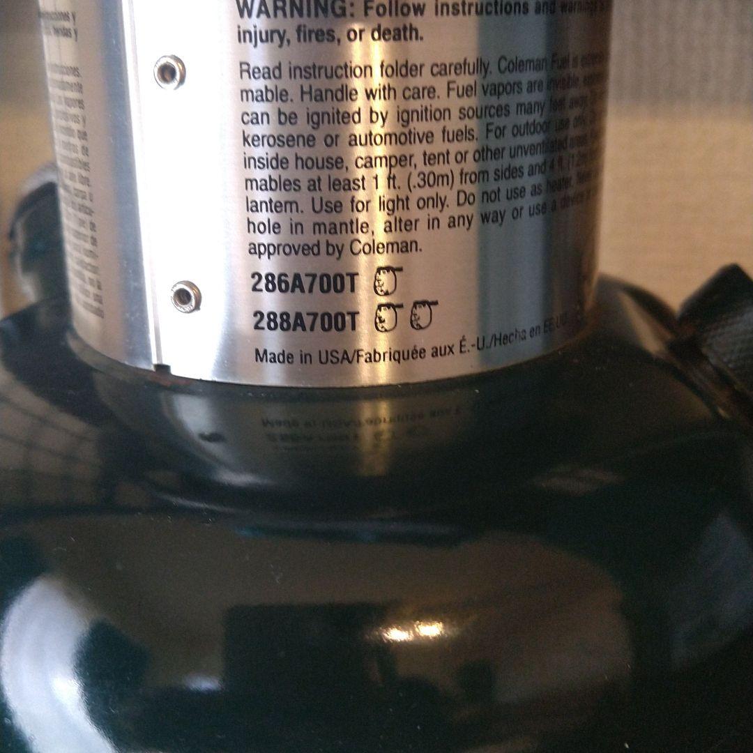 コールマン Model 286A 700T 1995年4月 oR2Cx-m76943460947 ガソリンランタン 日本製定番