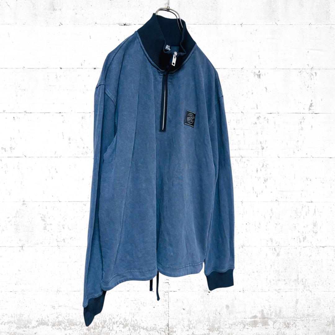 現行　美品　DIESEL ハーフジップ　スウェット　すみ黒　 Lサイズ