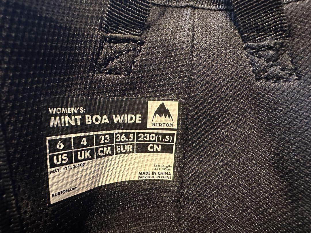BURTON バートン MOTO BOA スノーボード ブーツ レディース 画像6
