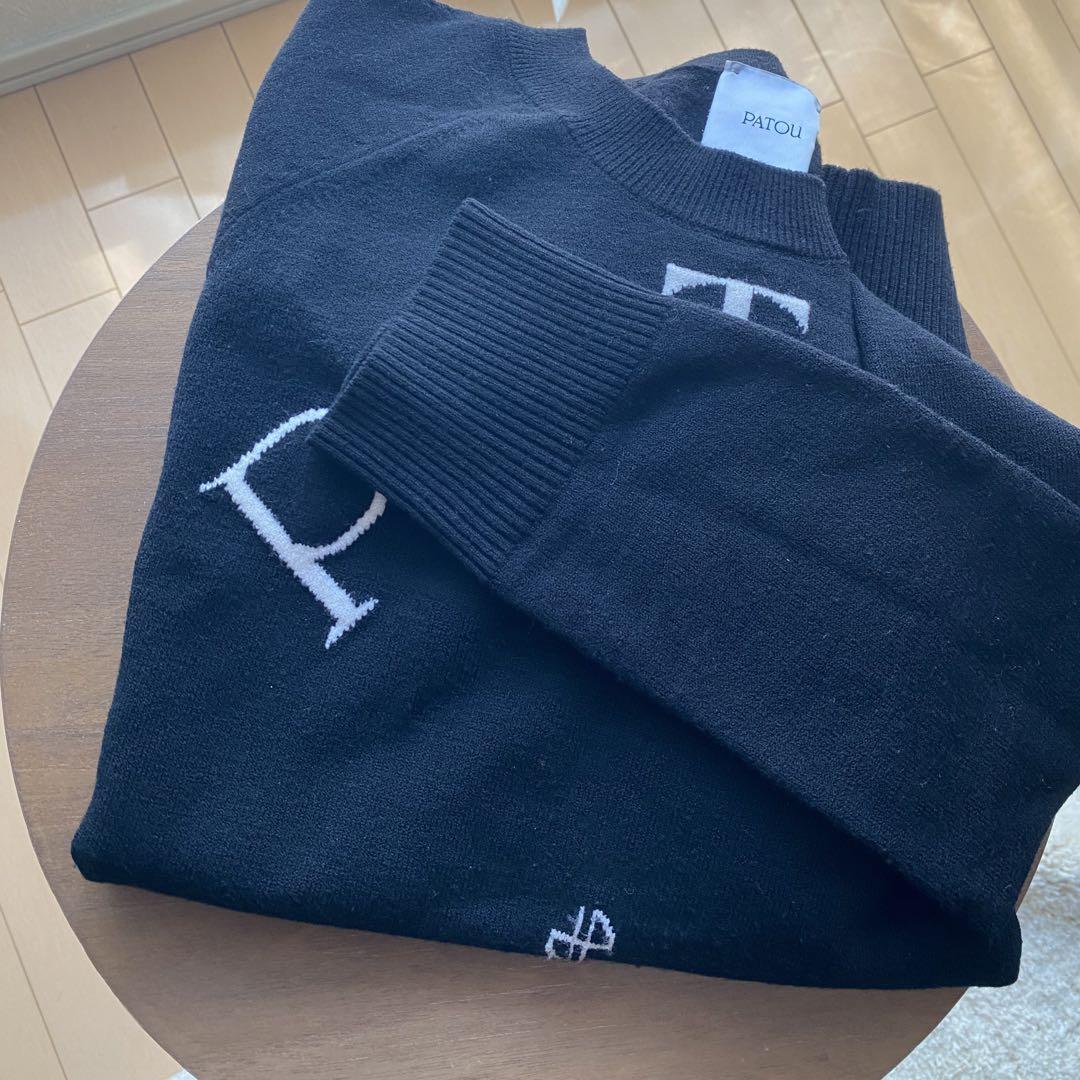 新品未使用】PATOU 長袖ロゴニットスカートセットアップ