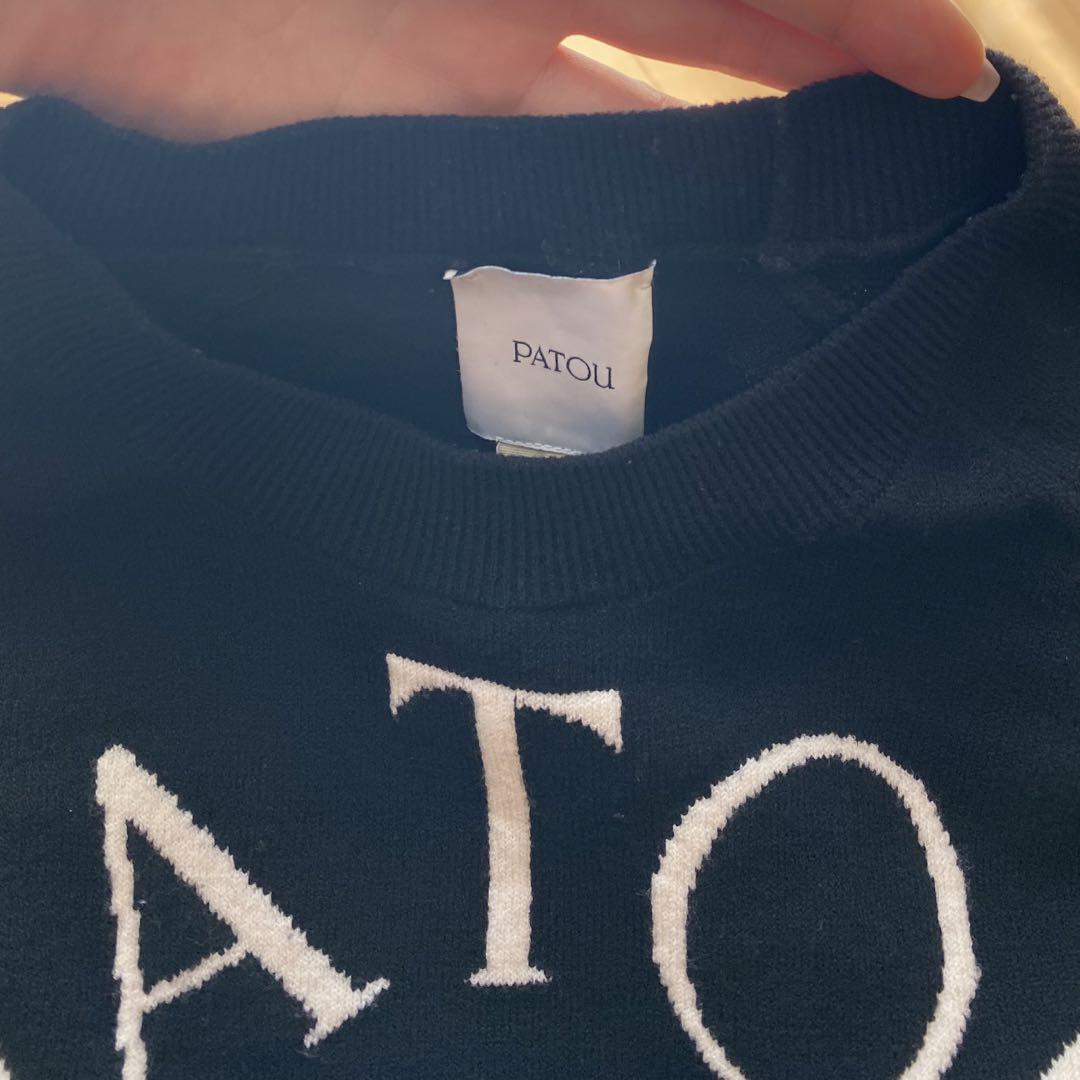 新品未使用】PATOU 長袖ロゴニットスカートセットアップ