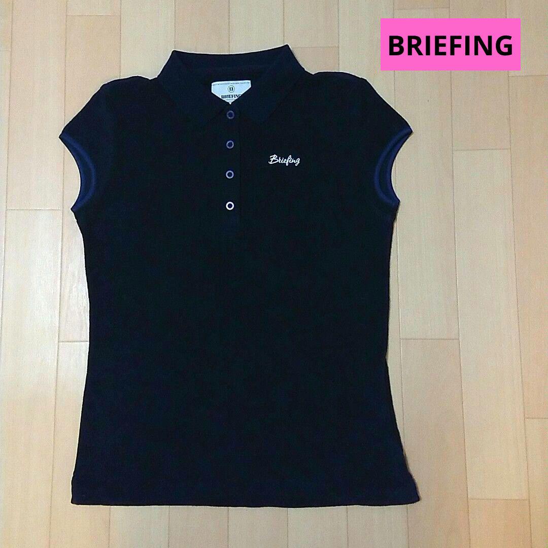 ブリーフィング　ノースリーブ　ポロシャツ ネイビー sサイズ BRIEFING ネイビー ポロシャツ s（BRIEFING GOLF ブリーフィング