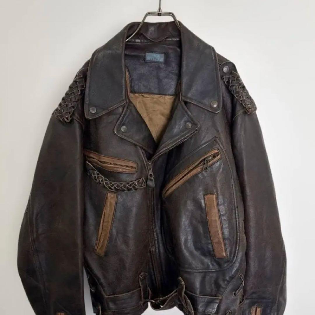 Jack Miller ジャック ミラー ダブルライダース ジャケット ブラウン SIZE Jack Miller