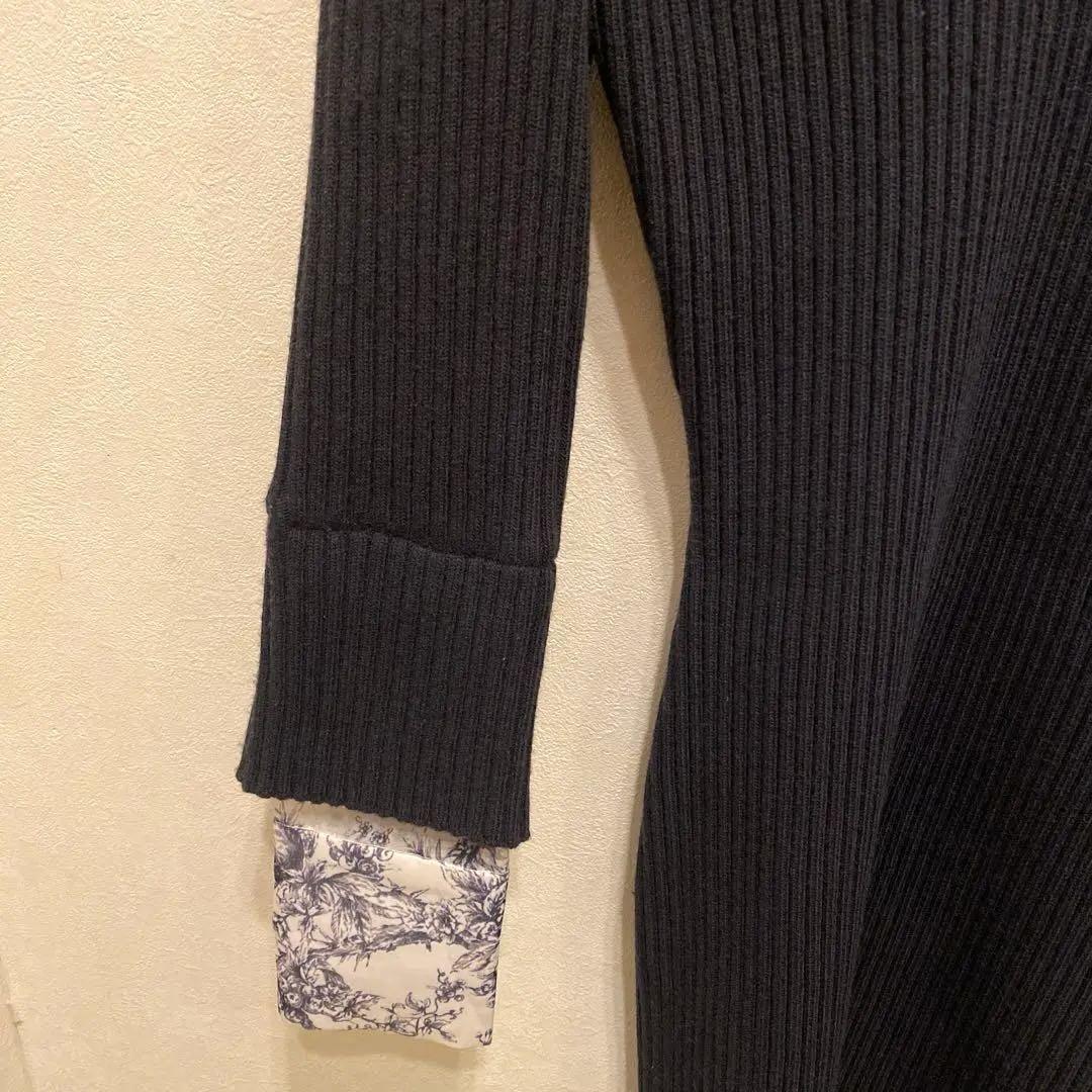 【極美品】SNIDEL スナイデル　オフショルダー　シャツ　ワンピース　ネイビー