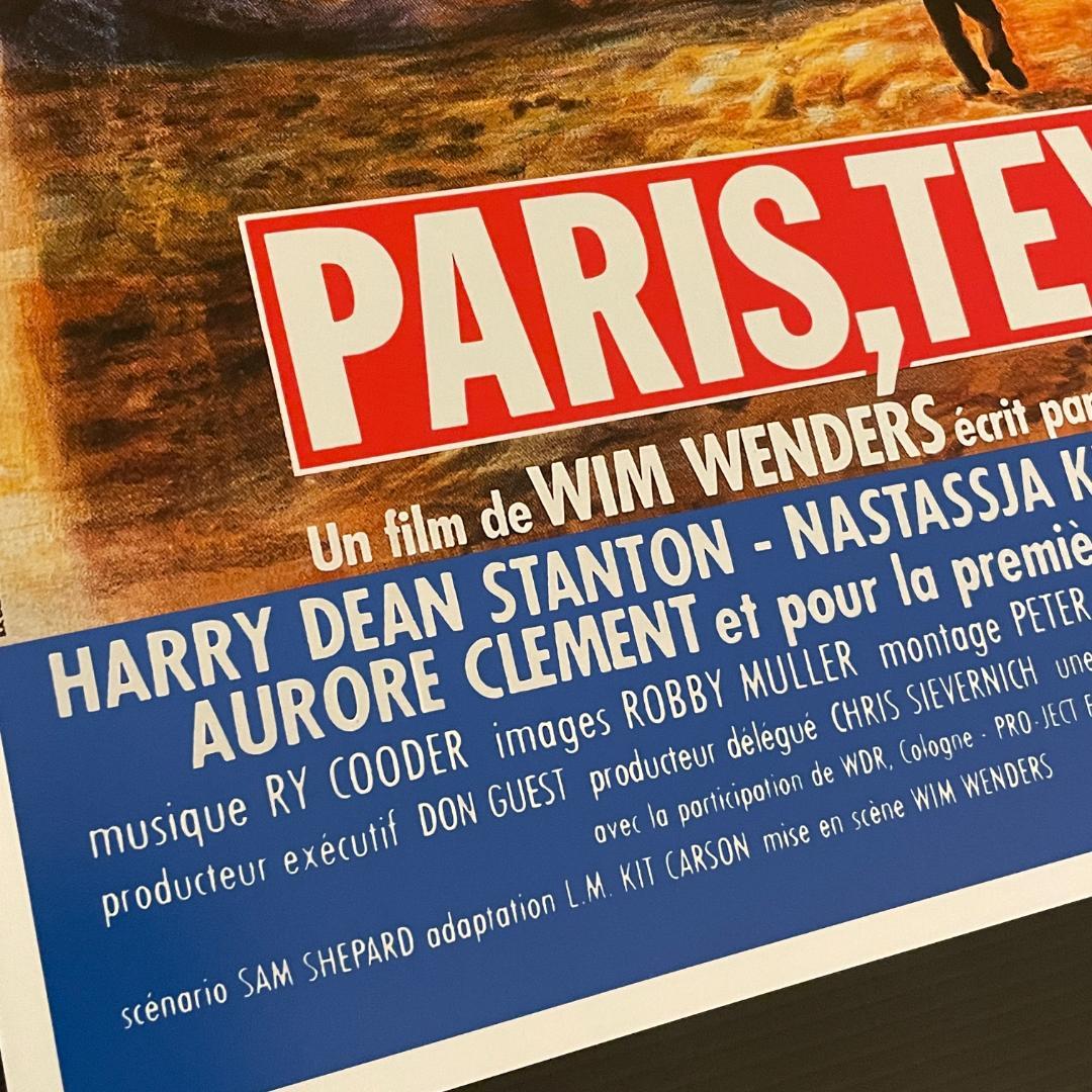 パリ・テキサス　ポスター　フランス語オリジナル版 フランス版ポスター『パリ、テキサス』 (Paris,Texas) Style B