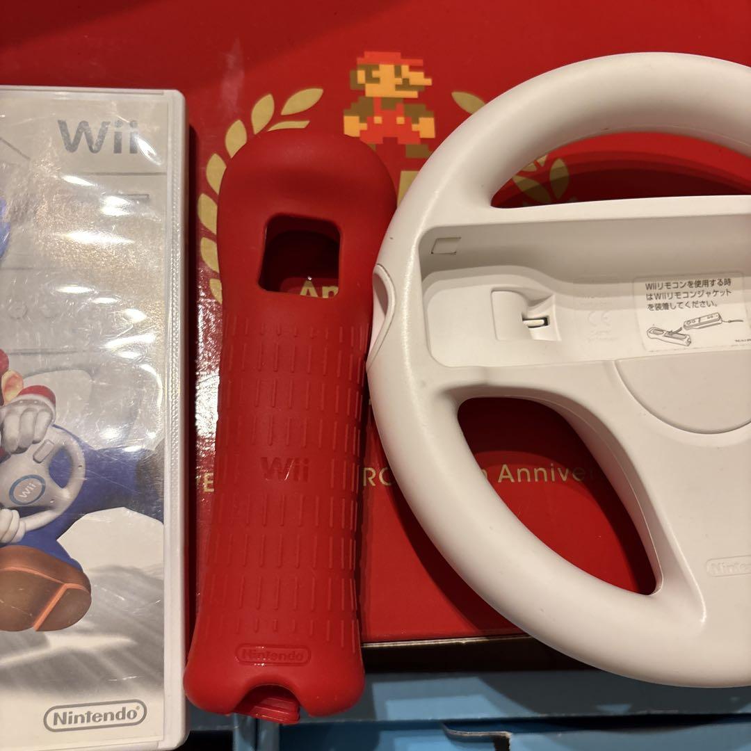 おまけ付】Wii 本体 レッド スーパーマリオ25周年 箱付き 任天堂