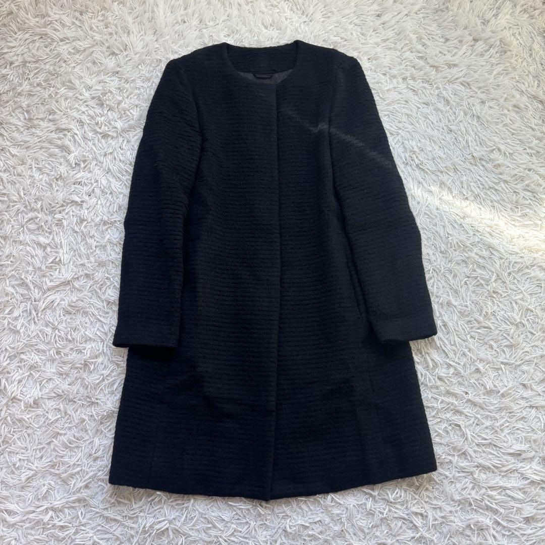 アナイ コート 春服 ウール アルパカ 冬服 ノーカラー アウター