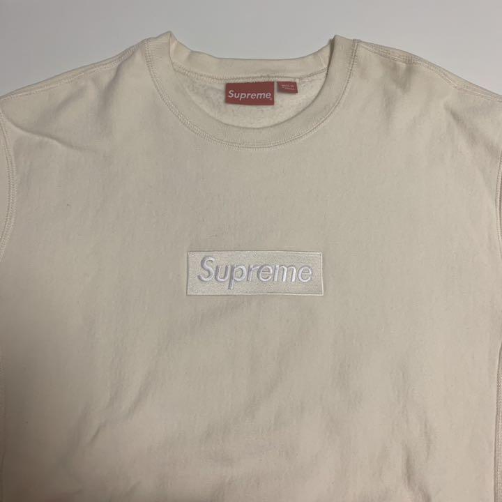 L【NEW限定品】Supreme FW 18 Box Logo Crewneck size L スウェット 激安価格セール キャプチャBee <F・Wスウェット> スウェット