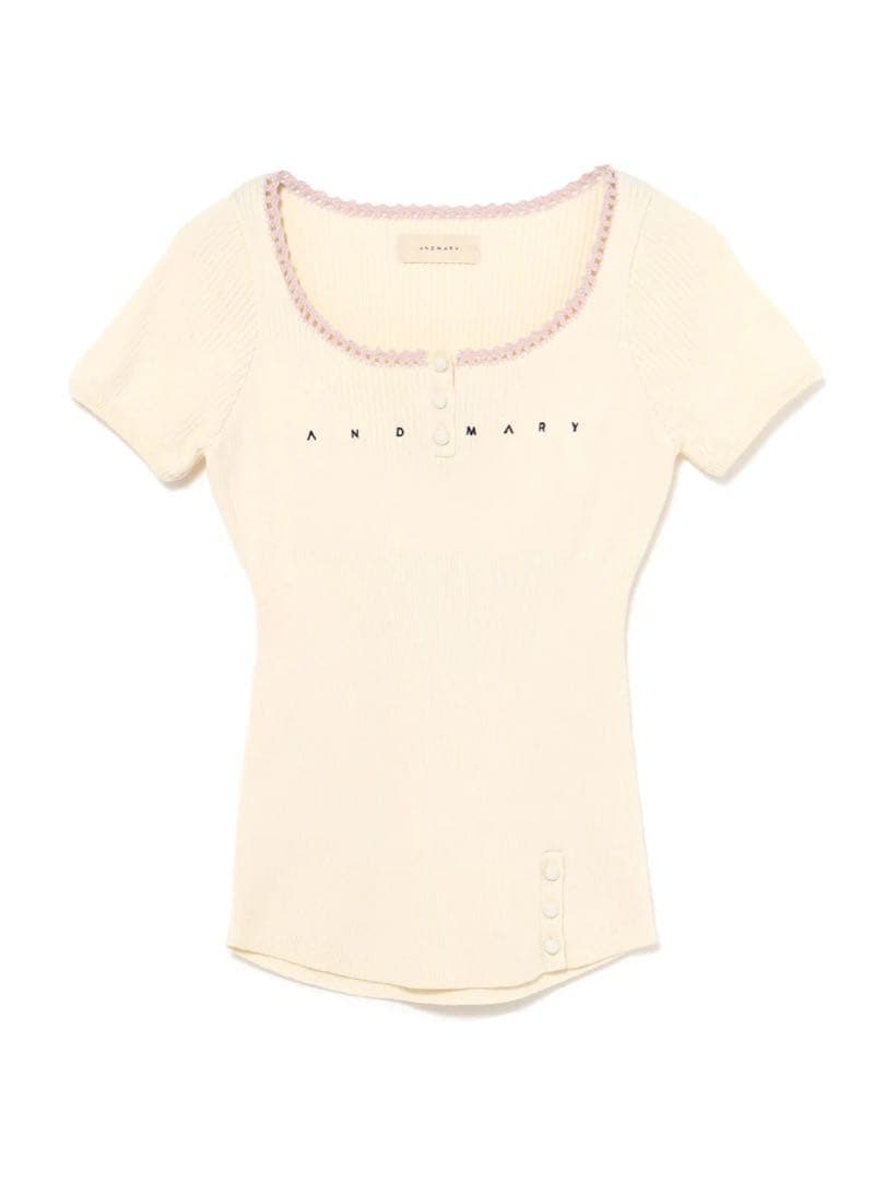 andmary Lacey mary logo tops ivory