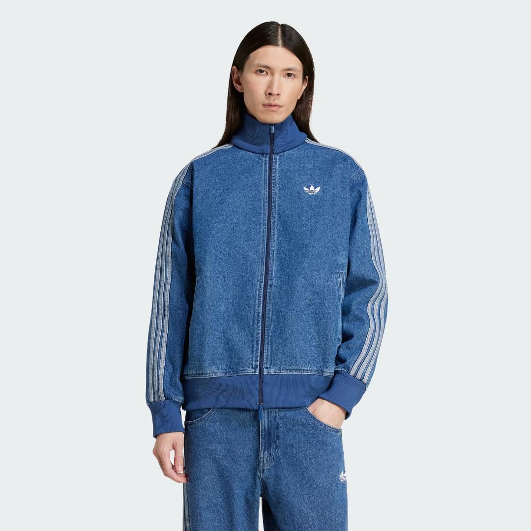 XL 新品 adidas デニム ファイヤーバード トラックトップ 国内正規品