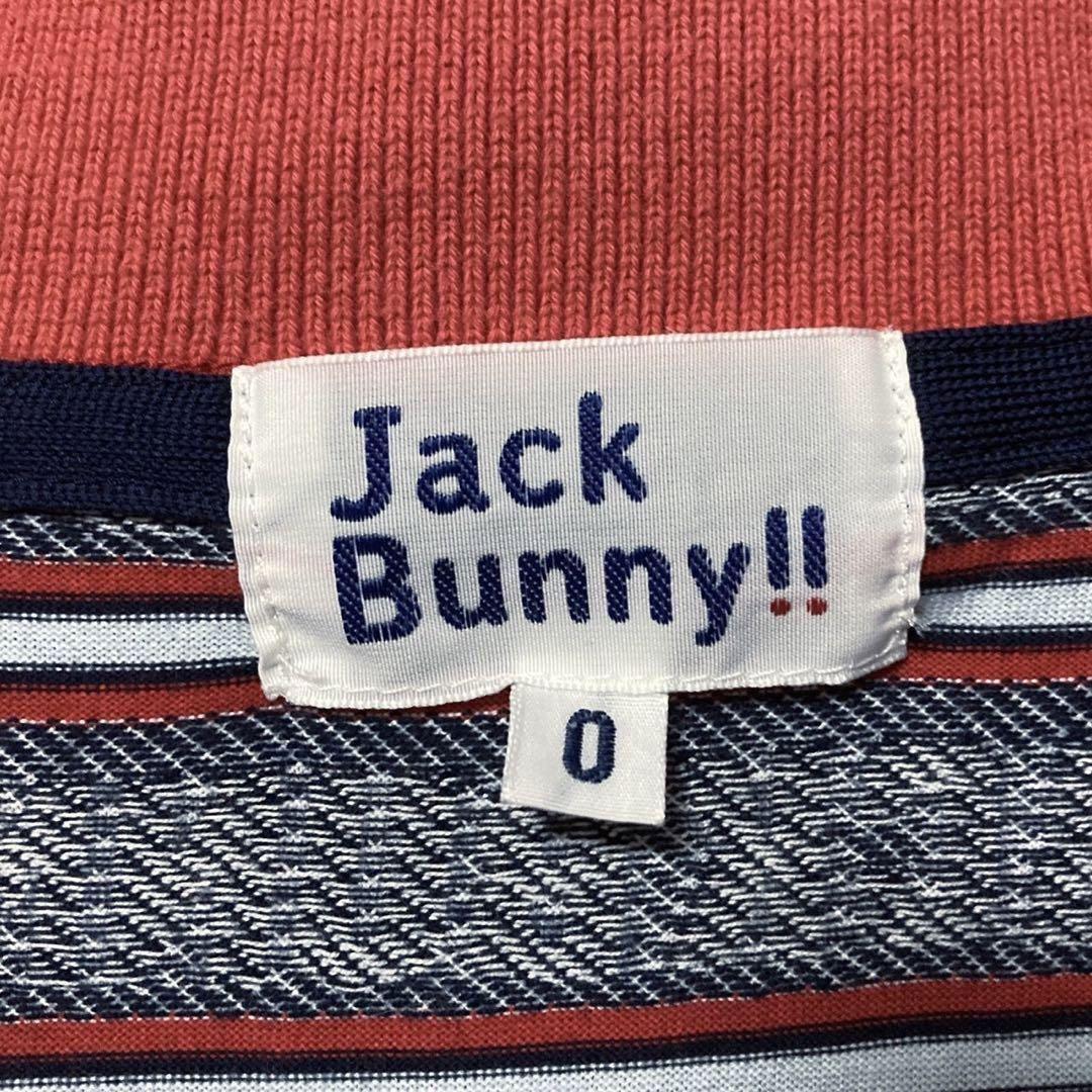 Jack Bunny ジャックバニー 総柄 ロゴ ポロシャツ ゴルフウェア 半袖