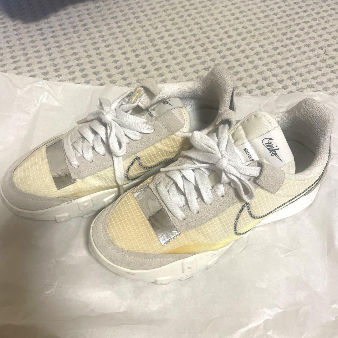Nike Waffle Racer 2X ホワイト/イエロー