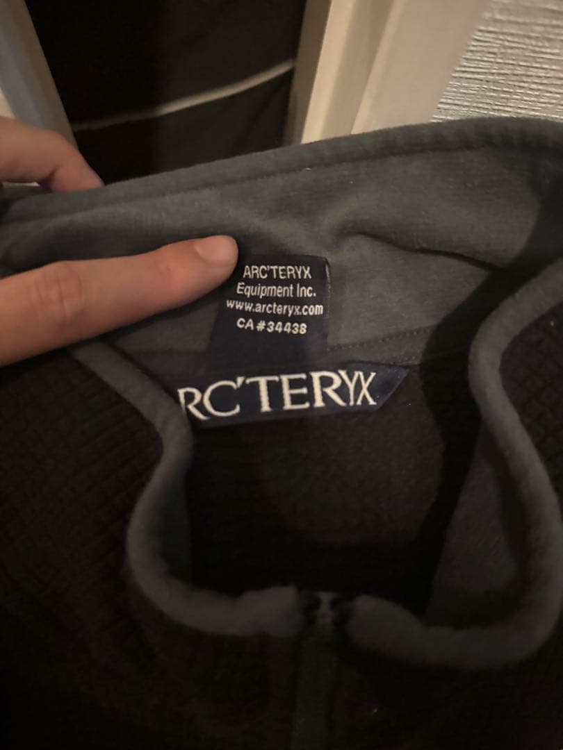 ARC'TERYX ブラック カナダ製 ハーフジップ フリースXL ARC'TERYX ブラック カナダ製 ハーフジップ フリースXL