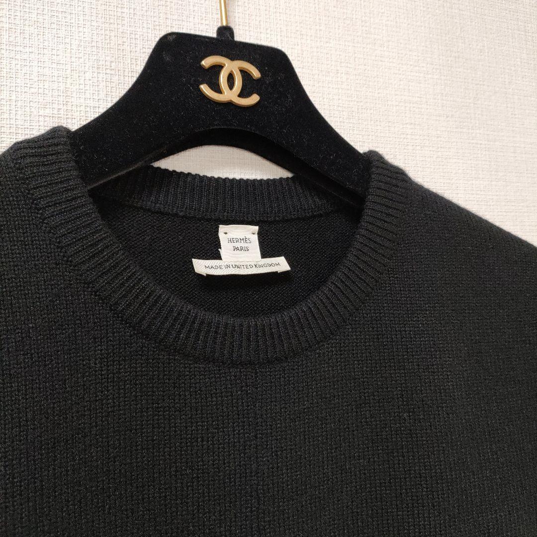 新発売 新商品 極美品❢HERMES エルメス カシミヤ100% トップス 半袖 ニット トップス
