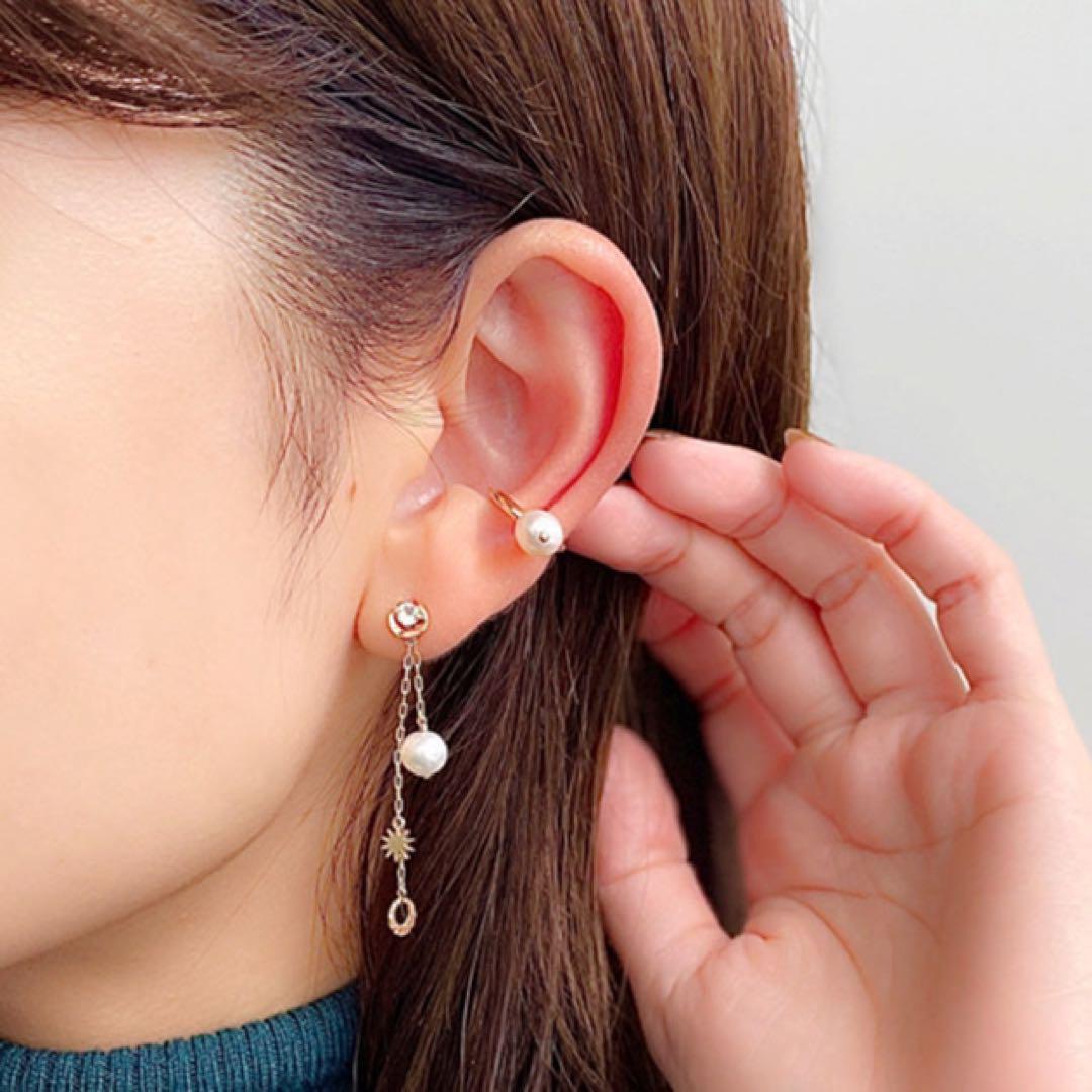 【最終値下げ】STAR JEWERY K10YG ピアスイヤーカフ