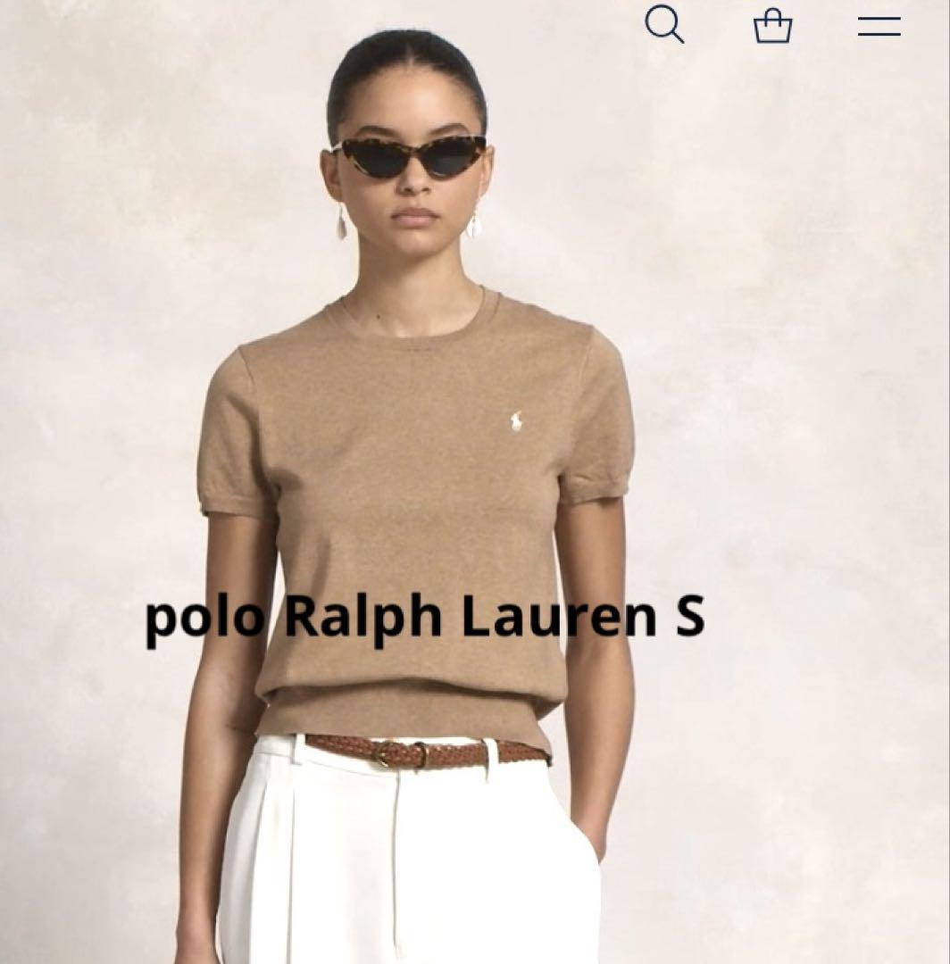 poloラルフローレンコットンブレンド ショートスリーブ セーター S