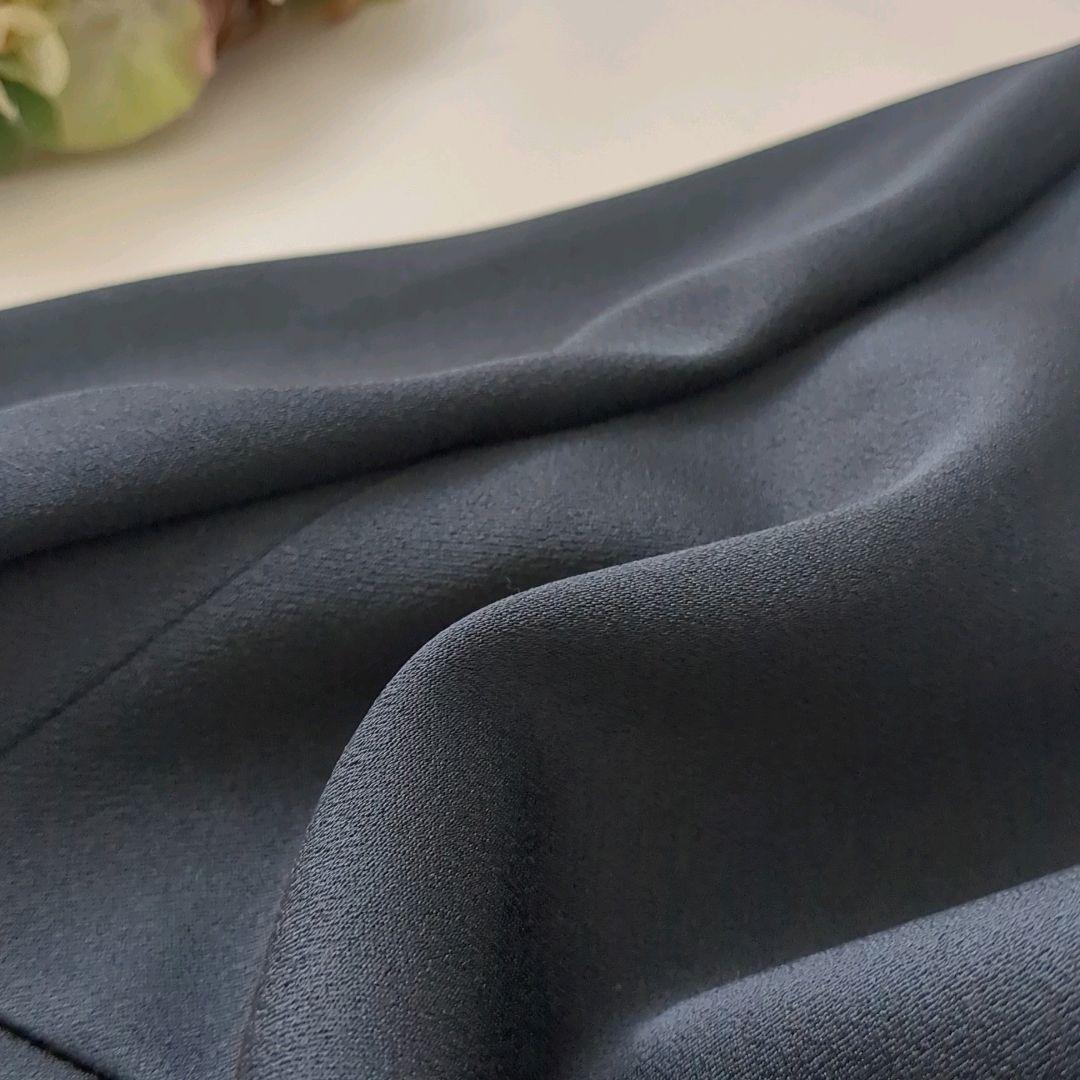 美品 ANAYI｜ノーカラージャケット ネイビー フォーマル 光沢 38