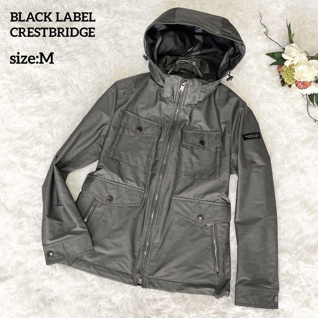 【美品✨】ブラックレーベルクレストブリッジ　フード付きジップジャケットブルゾンM