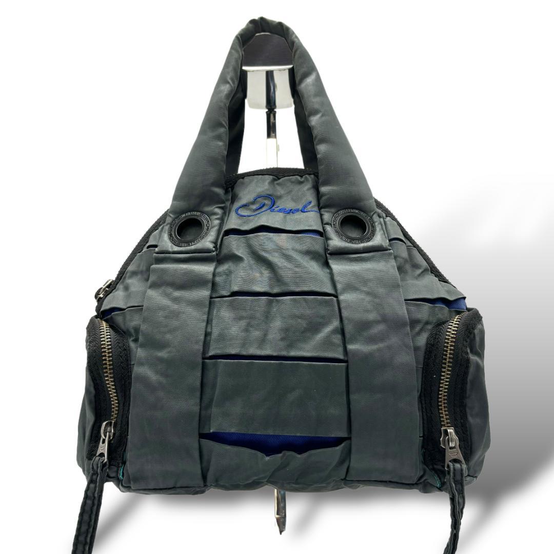 DIESEL ディーゼル　ハンドバッグ　グレー　ナイロン　A552