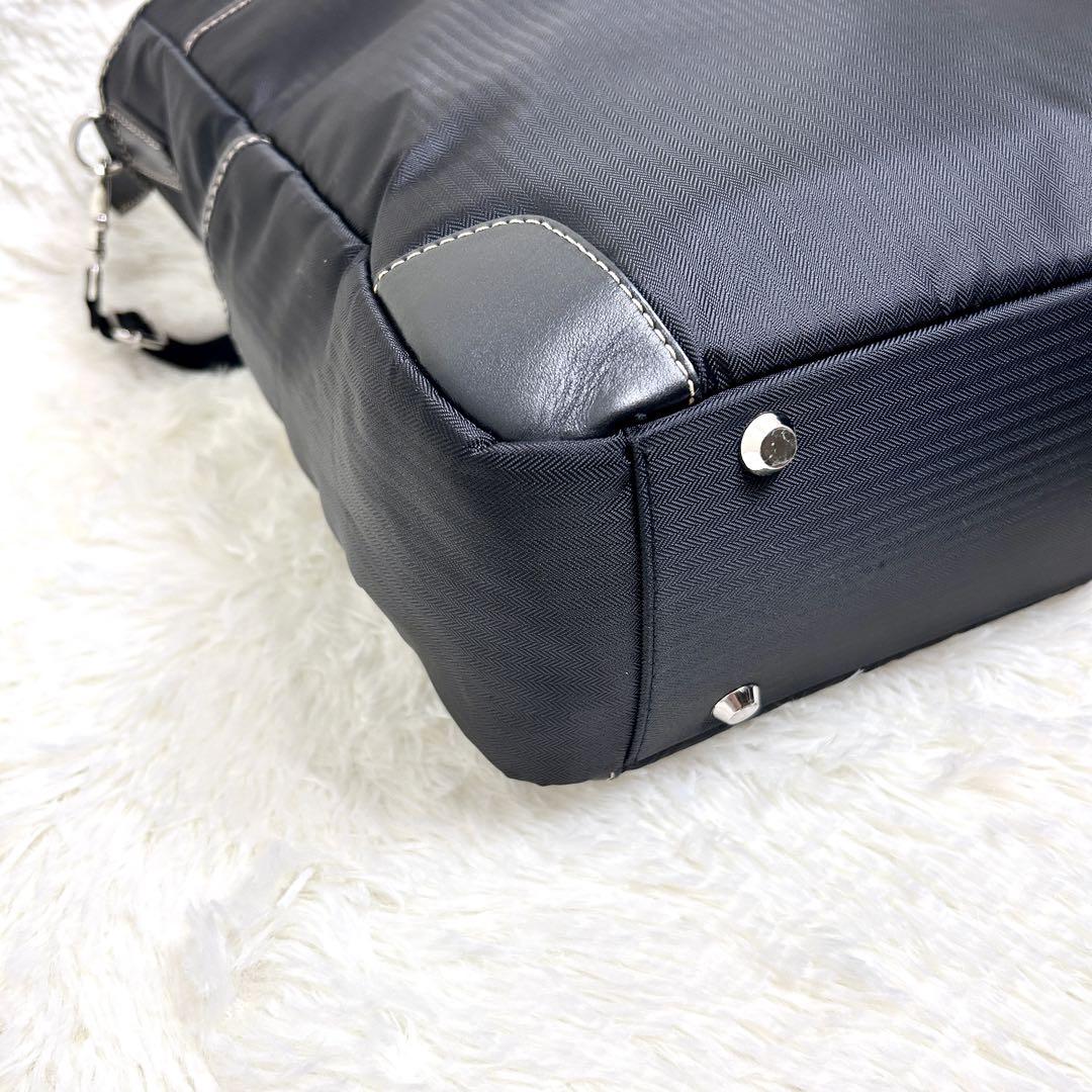 【極美品】 Men's Bigi 2way トートバッグ レザー使用 A4○
