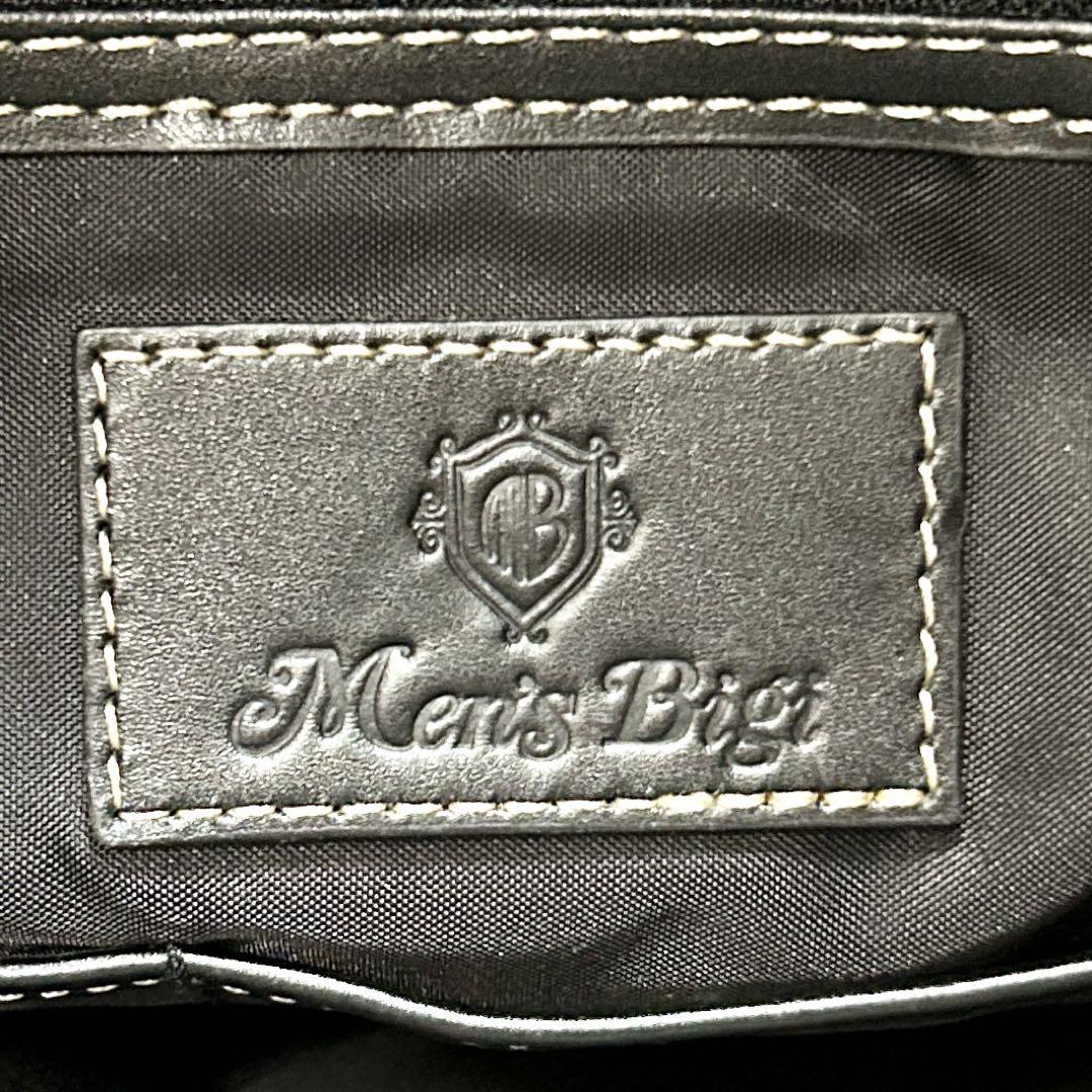 【極美品】 Men's Bigi 2way トートバッグ レザー使用 A4○