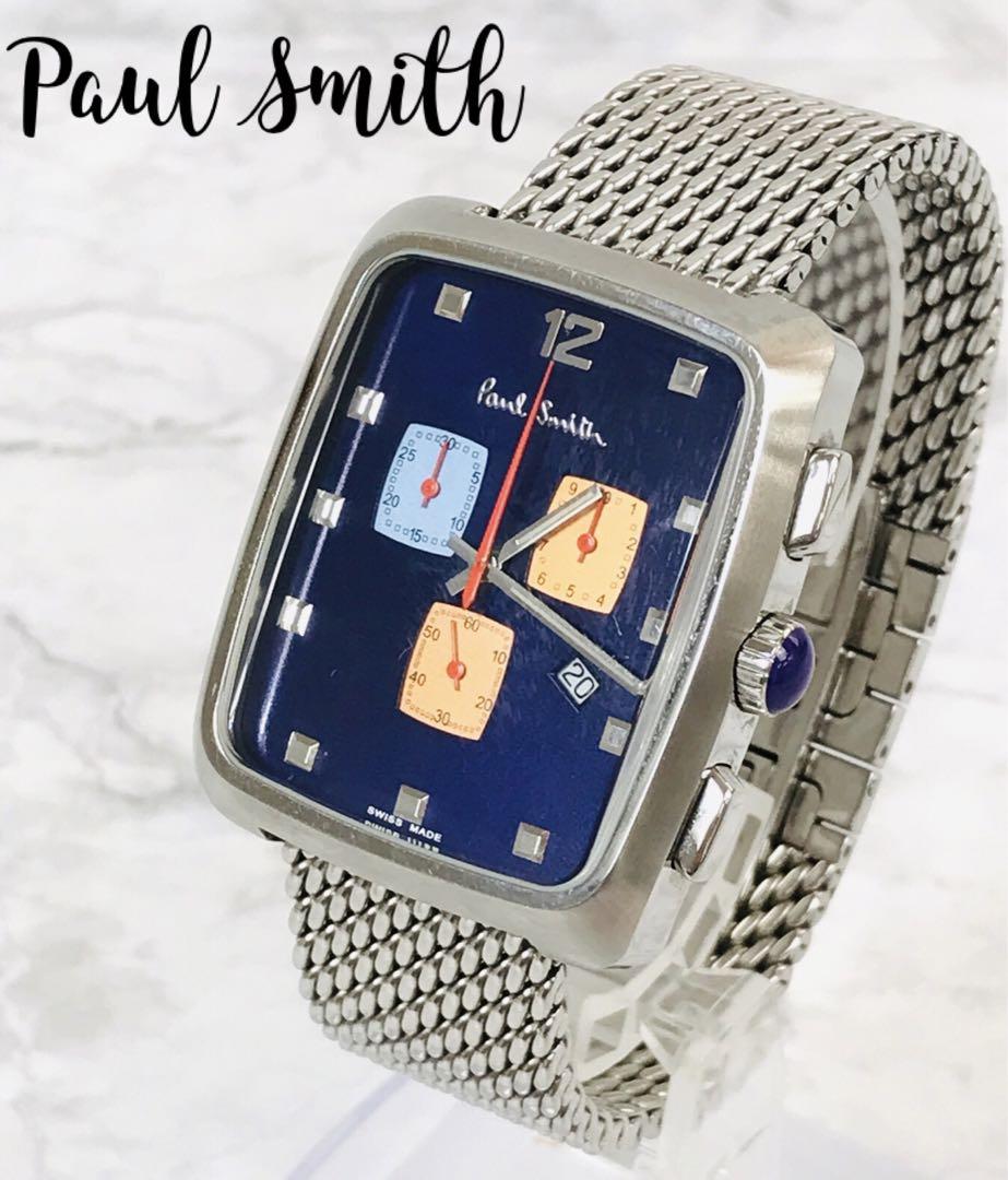 ☆Paul Smith/ポールスミス 腕時計 スクエア クロノグラフ ☆Paul Smith/ポールスミス 腕時計 スクエア クロノグラフ