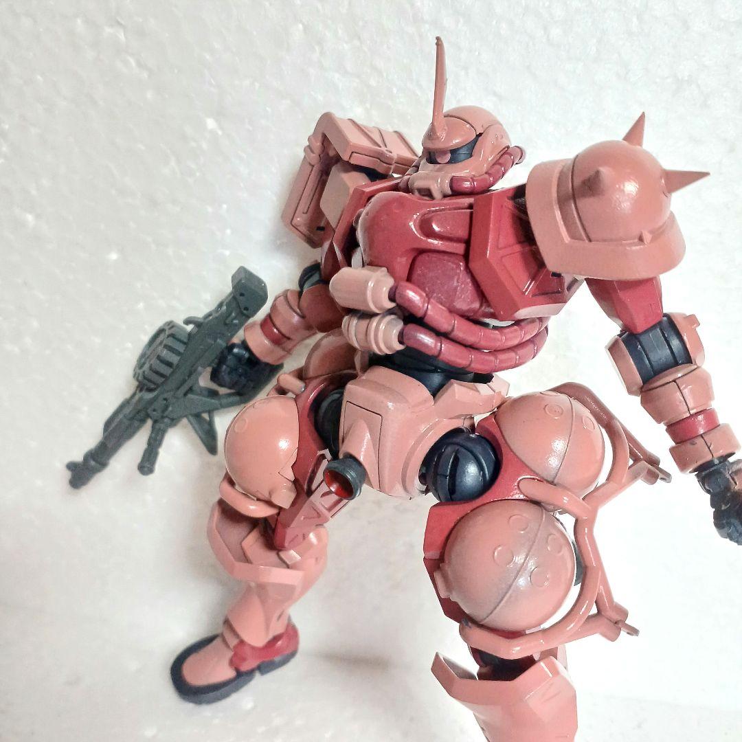 軍警ザク改造　シャア専用塗装完成品