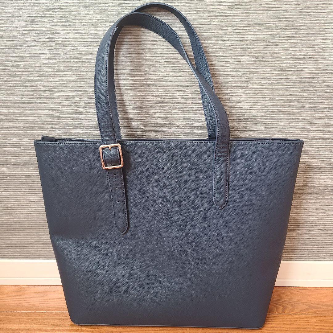 tk. TAKEO KIKUCHI サフィアーノ トートバッグ ネイビー 美品