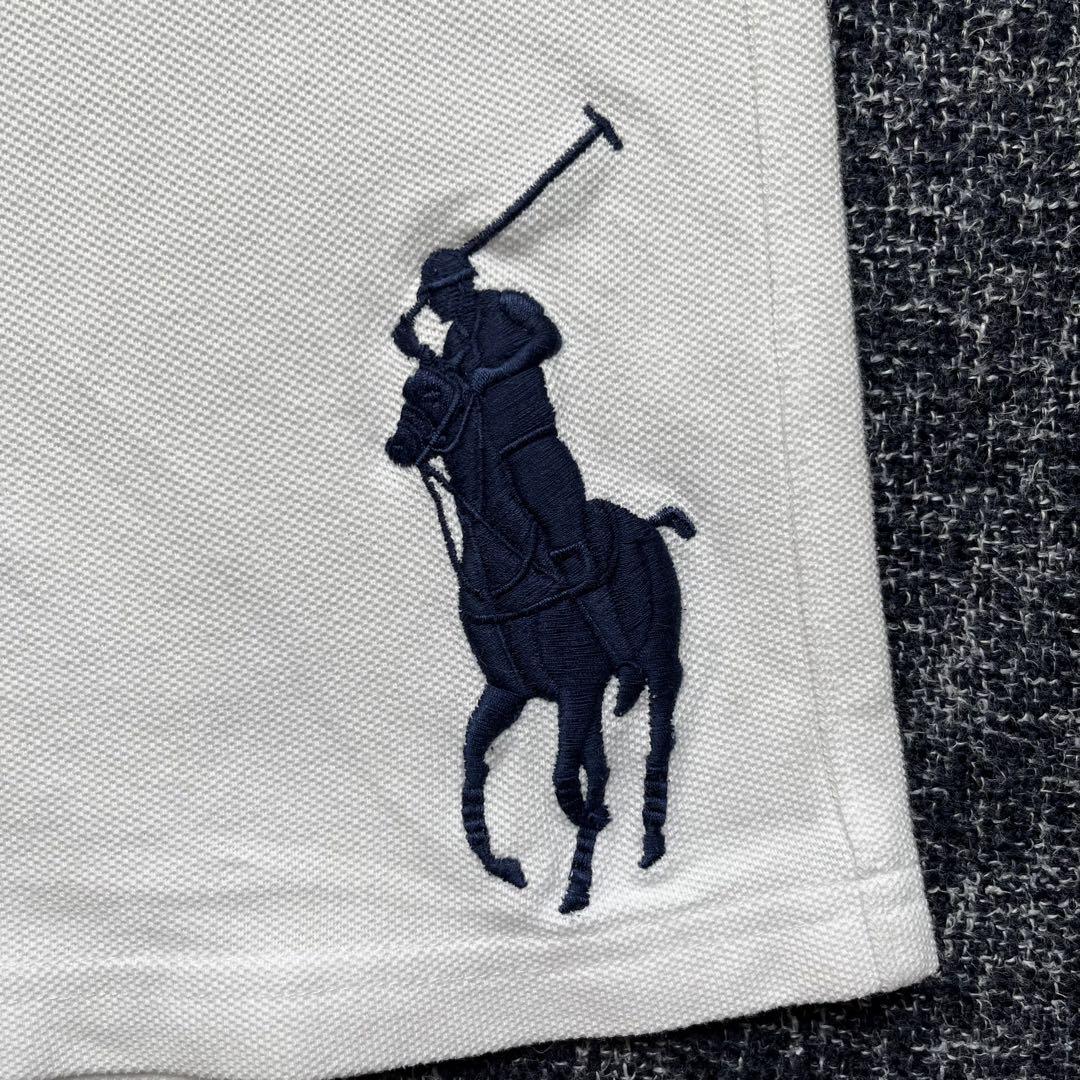 [XL]ポロラルフローレンショートハーフパンツ白ポニー　Ralph Lauren