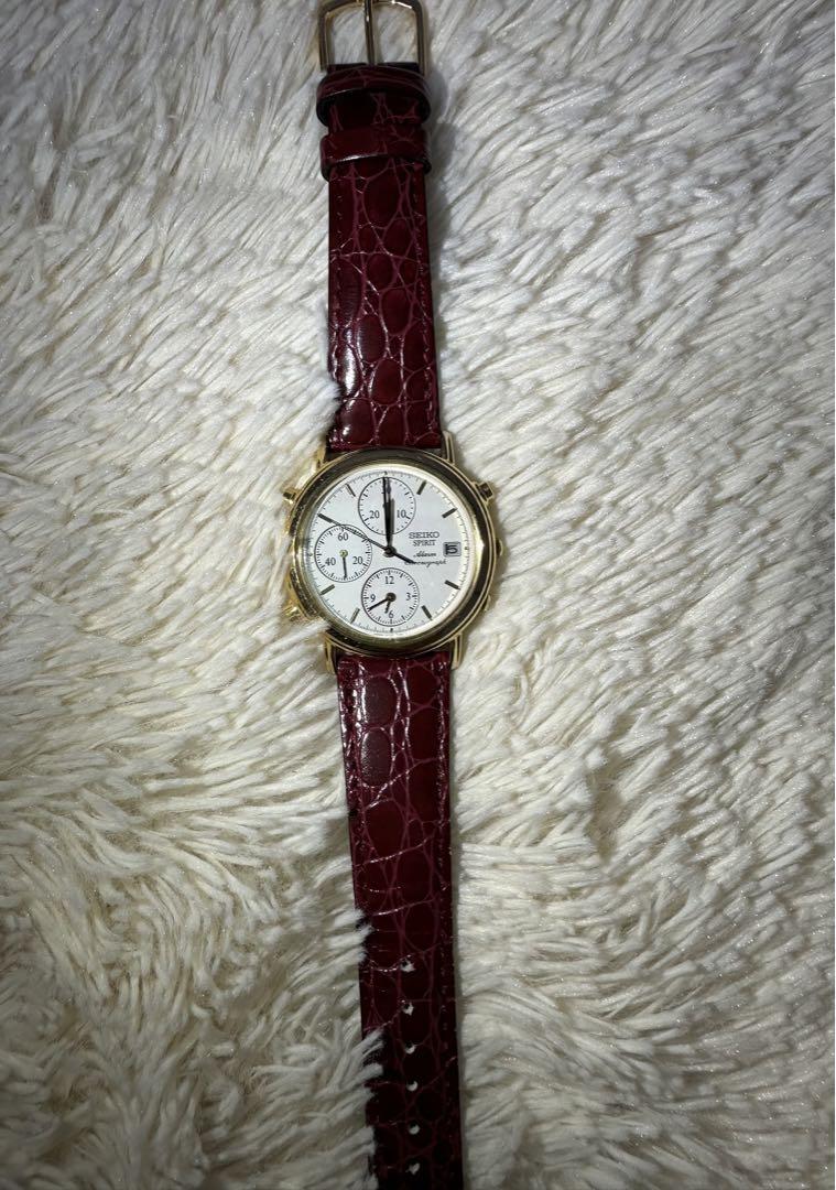 SEIKO Spirit Chronograph ゴールド腕時計