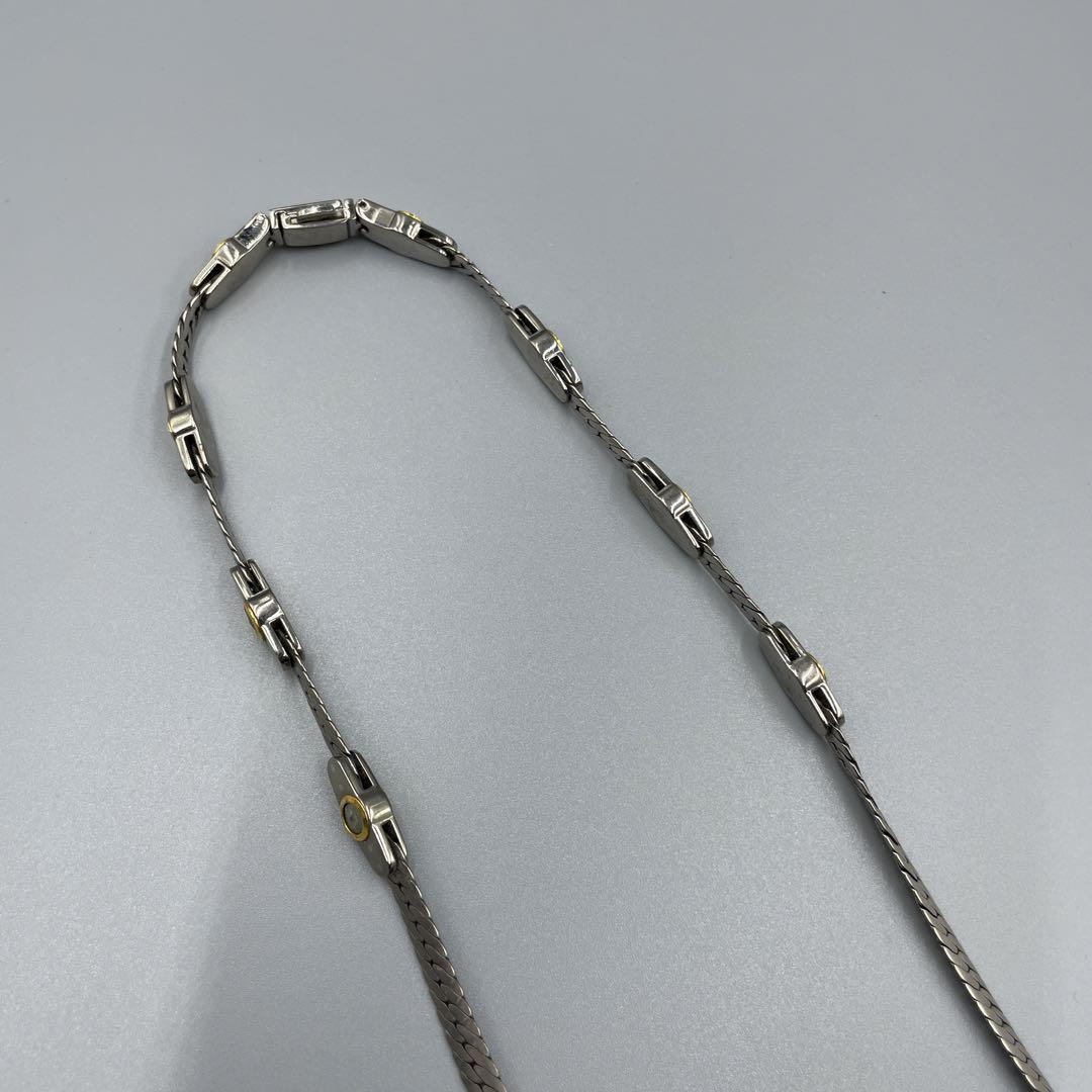 048 TITANIUM 金属　編み込みデザイン ネックレス
