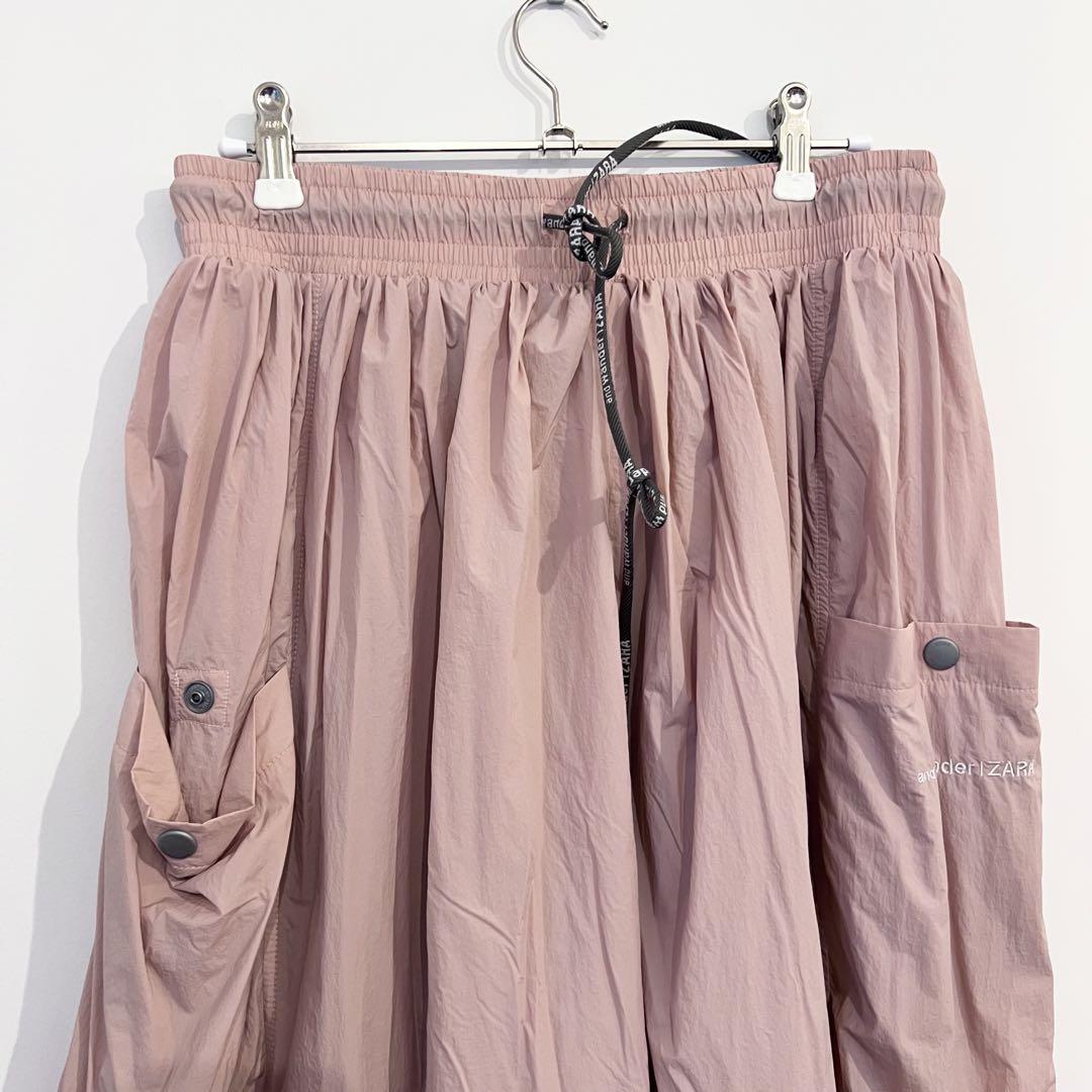 【ZARA】AND WANDERミディ丈スカート  0518/052/622 AND WANDER® ミディ丈スカート - ペールピンク | ZARA Japan / 日本