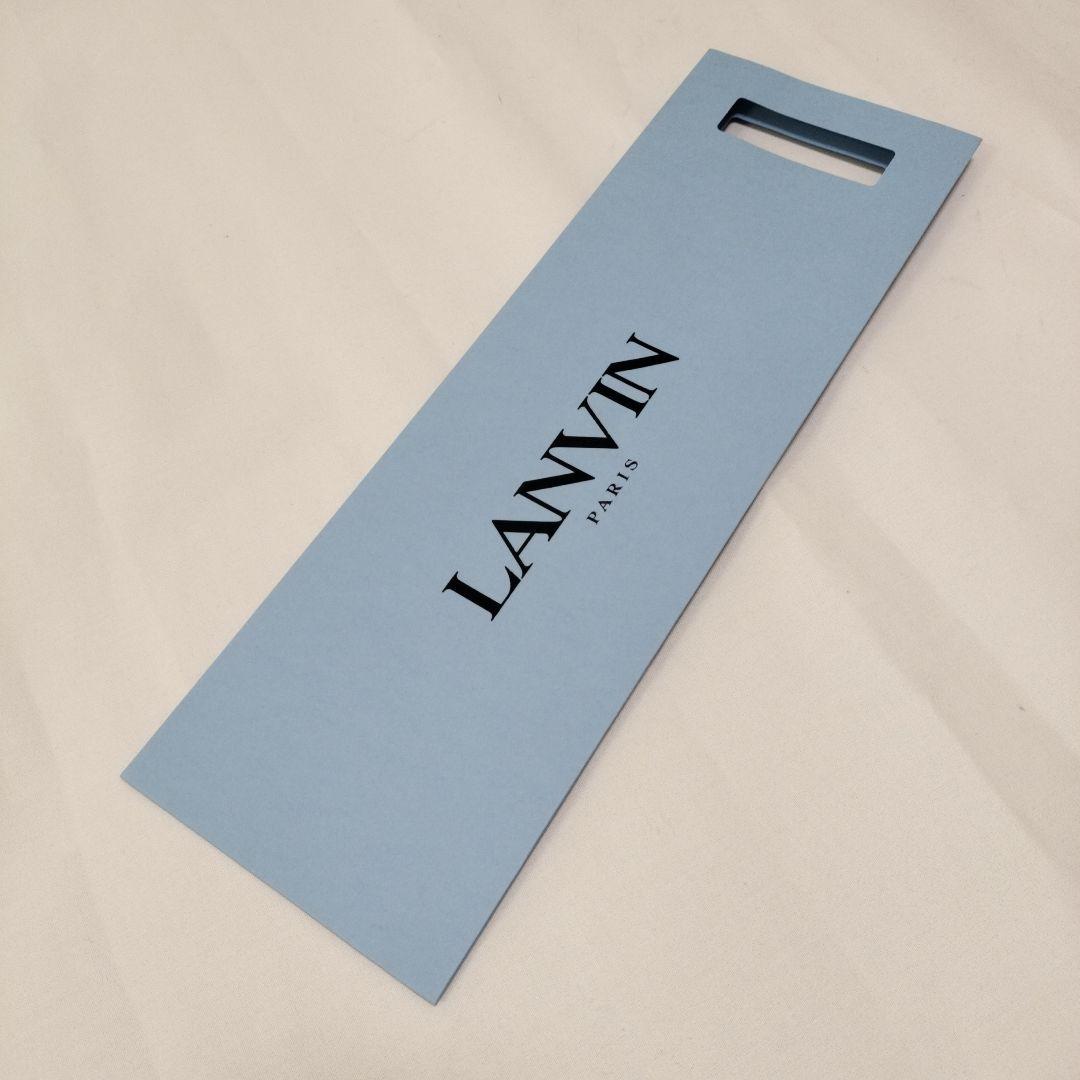 【新品】ランバン　ネクタイ　(ネイビー）入学·就職etcお祝いに！