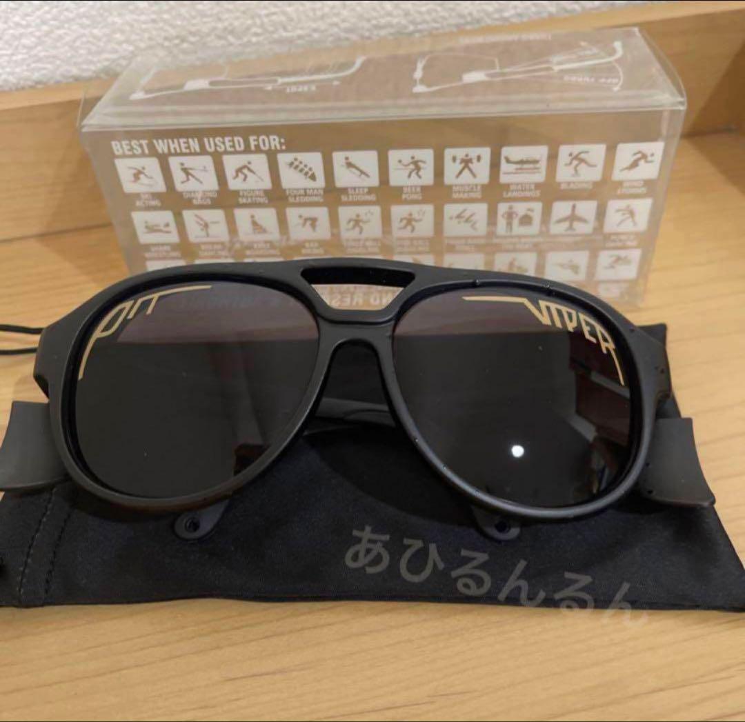 新品　Pit Viper ピットバイパー　ティアドロップ　サングラス　黒　風防