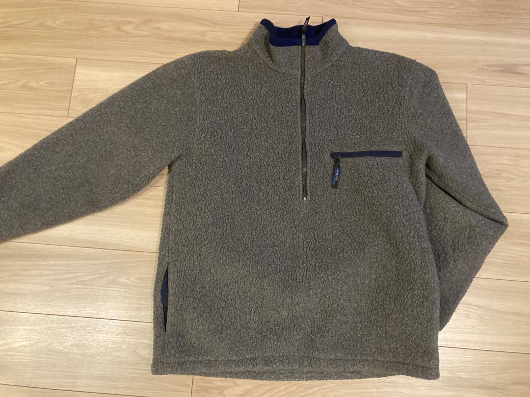 L.L.Bean フリースジャケット ハーフジップ グレー