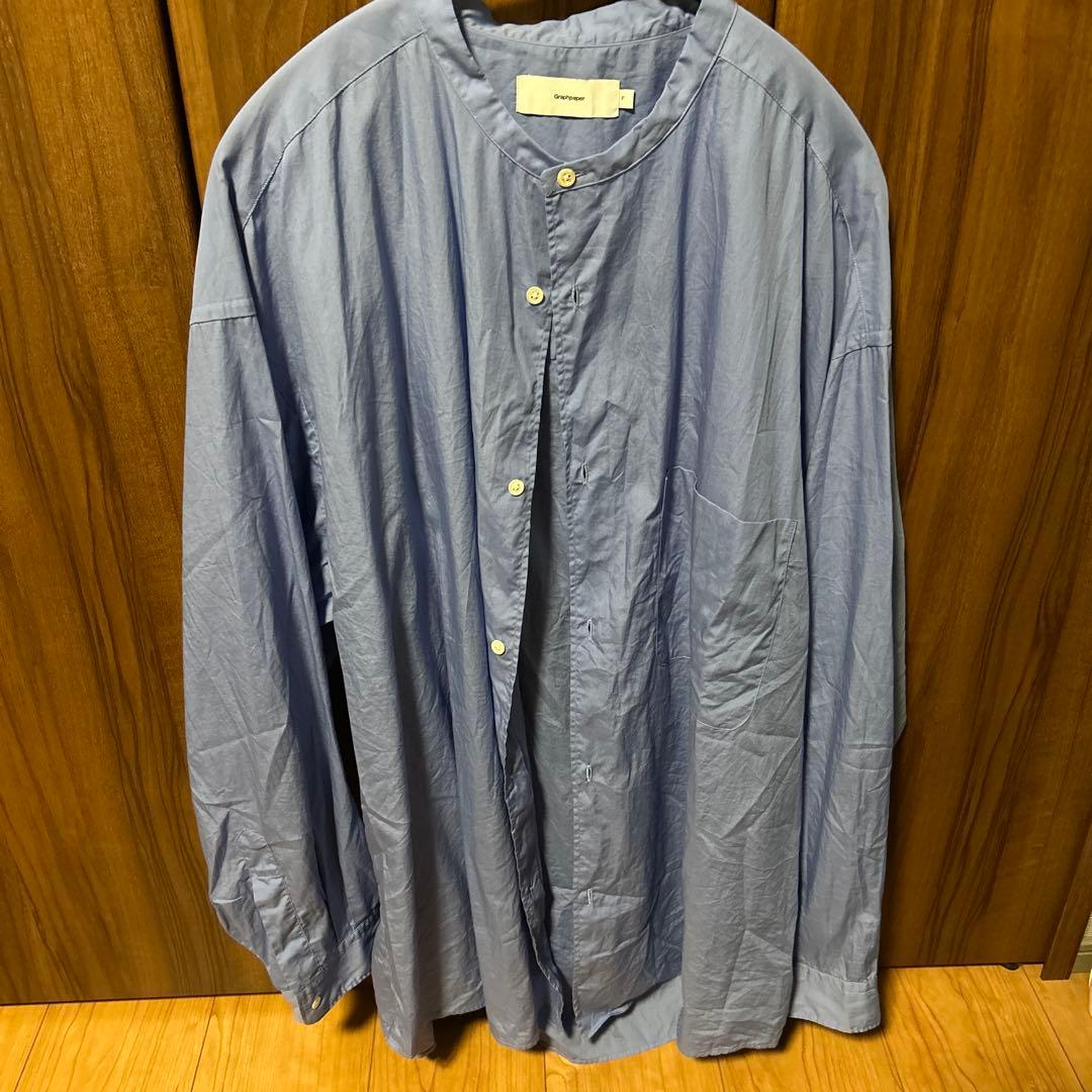 Graphpaper 長袖シャツ ブルー F