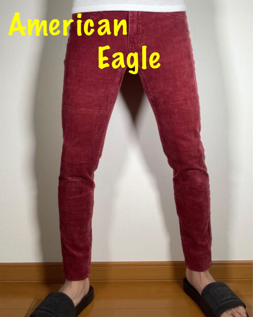 数量は多】 アメリカンイーグル JEGGING us2 ワインレッド ジェギング