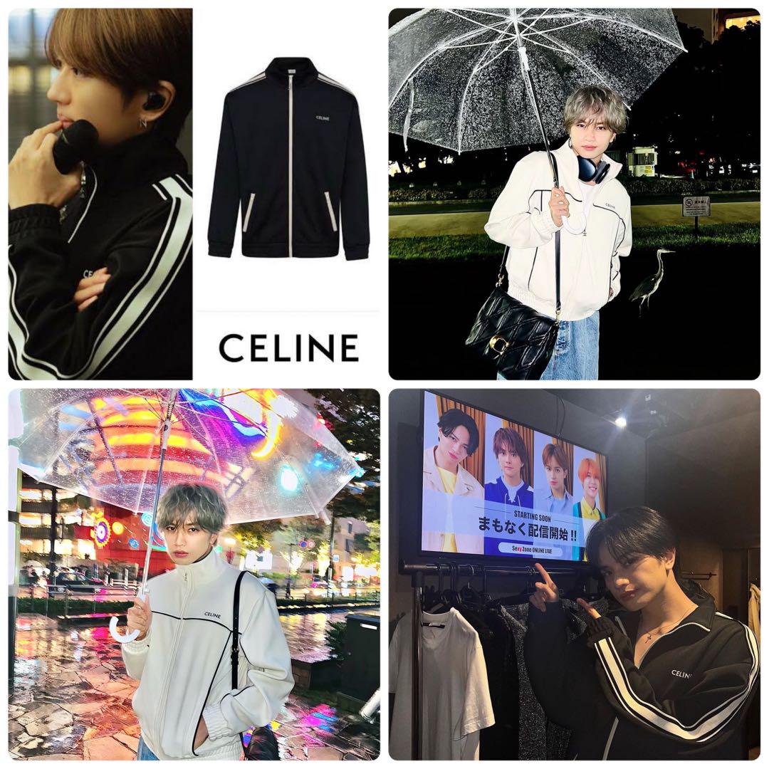 【CELINE】Triomphe テックジャージ ジャケット＆パンツ セット CELINE ロゴ刺繍 テクニカルジャージ トラックジャケット 人気