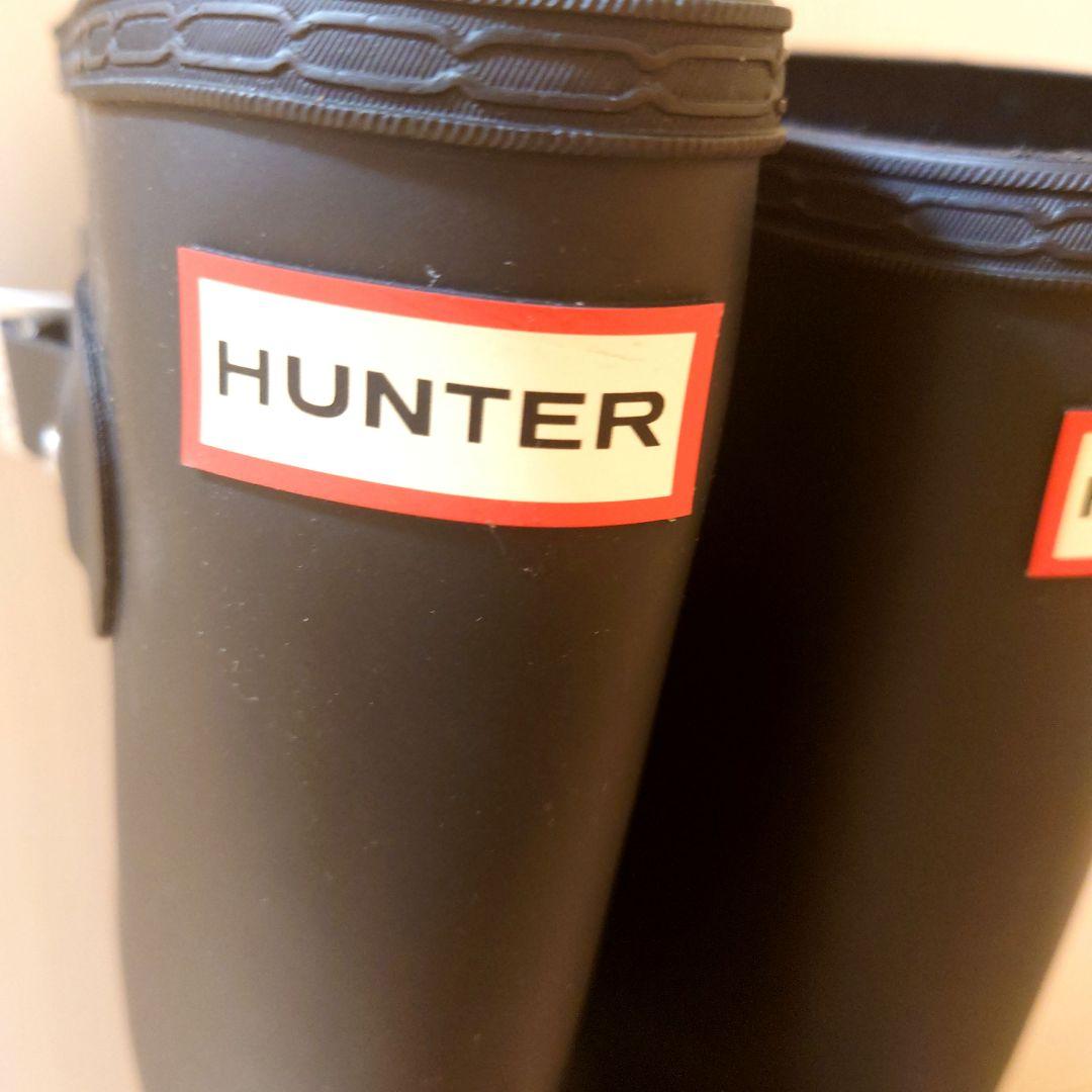 新品未使用 HUNTER ブラック 長靴 収納袋付き