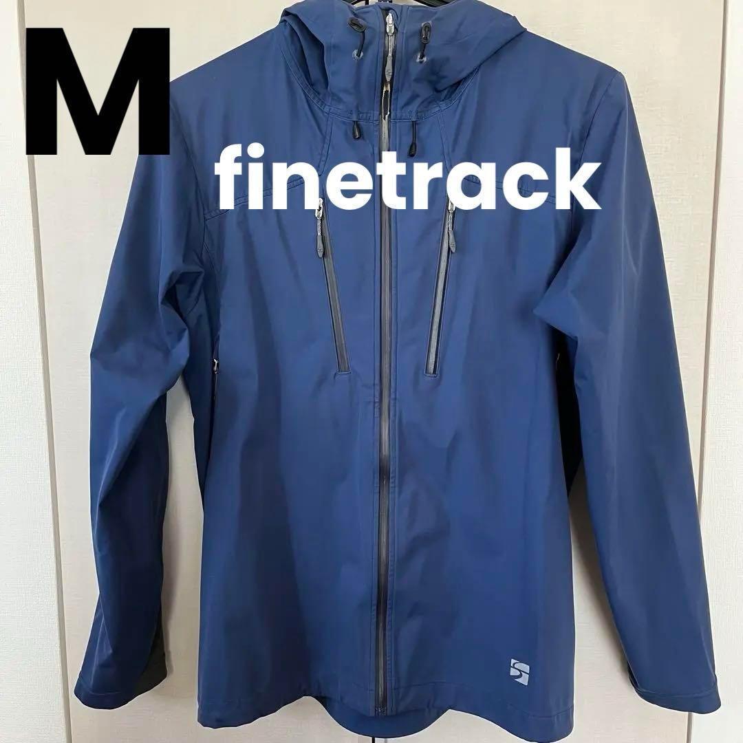 ファイントラック M ネイビー ジャケット フード付き