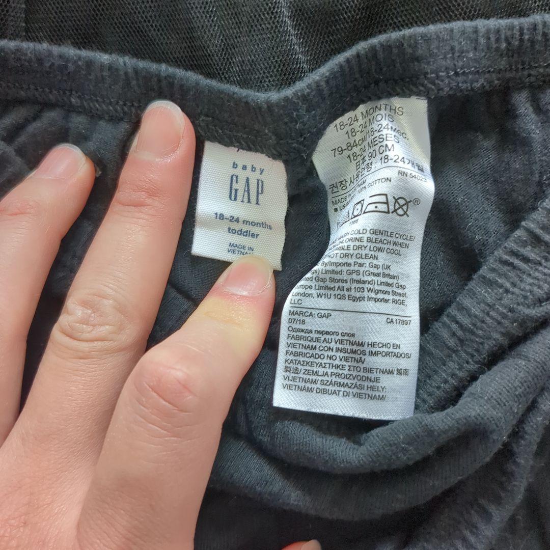 Baby GAP ドット柄 黒のレースワンピース 18-24 months 画像3