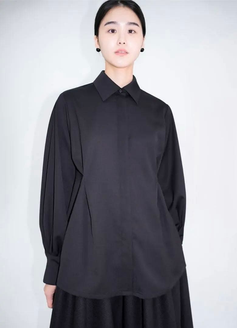 eunoia Front Tuck Line Shirt ユノイア シャツ SIZE Bshop