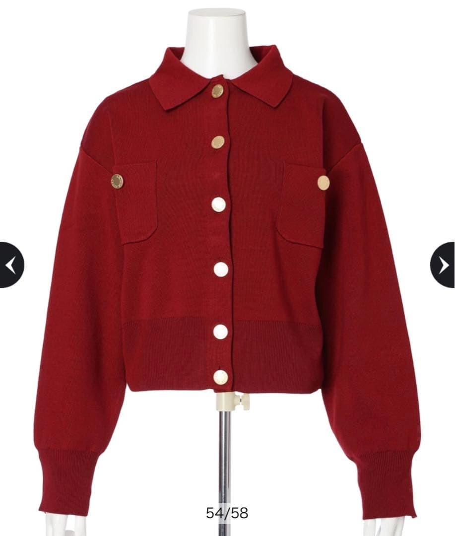 新品 未使用 アルページュストーリー シャツドッキング襟付きカーデ 新品 未使用 アルページュストーリー シャツドッキング襟付きカーデ