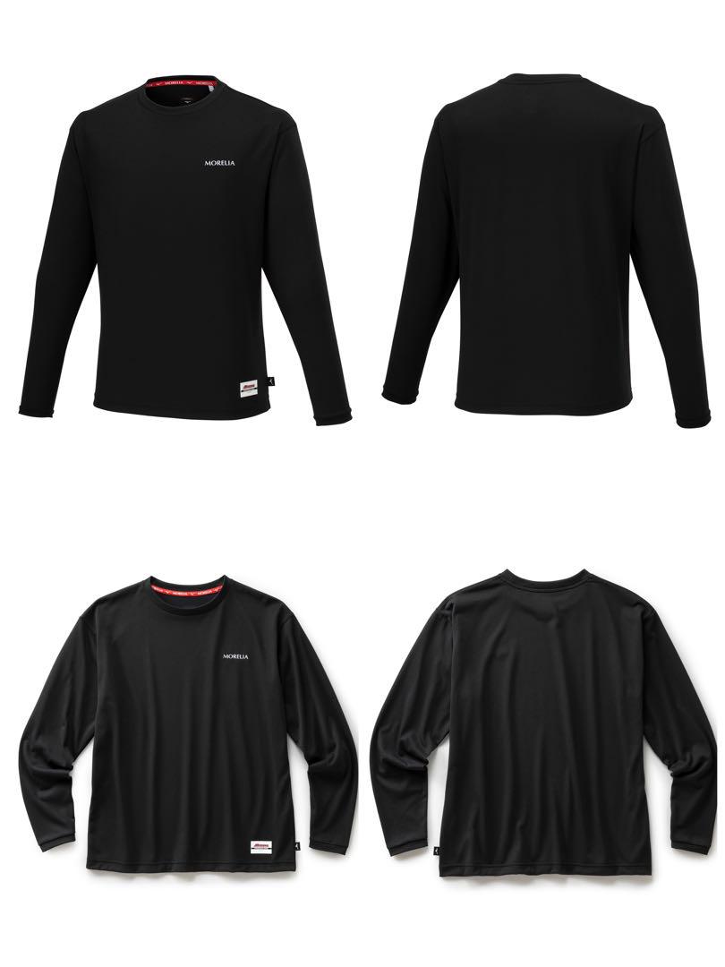 MIZUNO 【モレリア】ロングスリーブTシャツ ブラック S P2MAA556