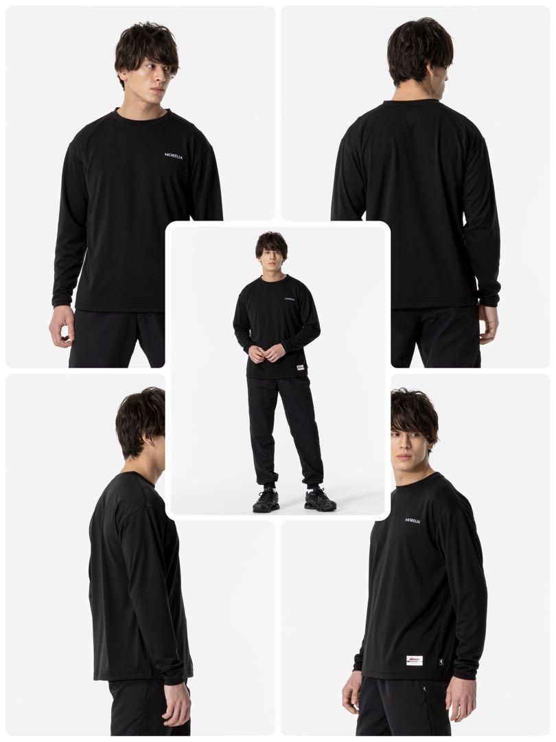 MIZUNO 【モレリア】ロングスリーブTシャツ ブラック S P2MAA556