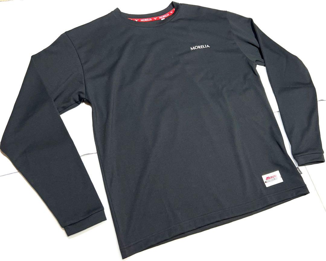 MIZUNO 【モレリア】ロングスリーブTシャツ ブラック S P2MAA556